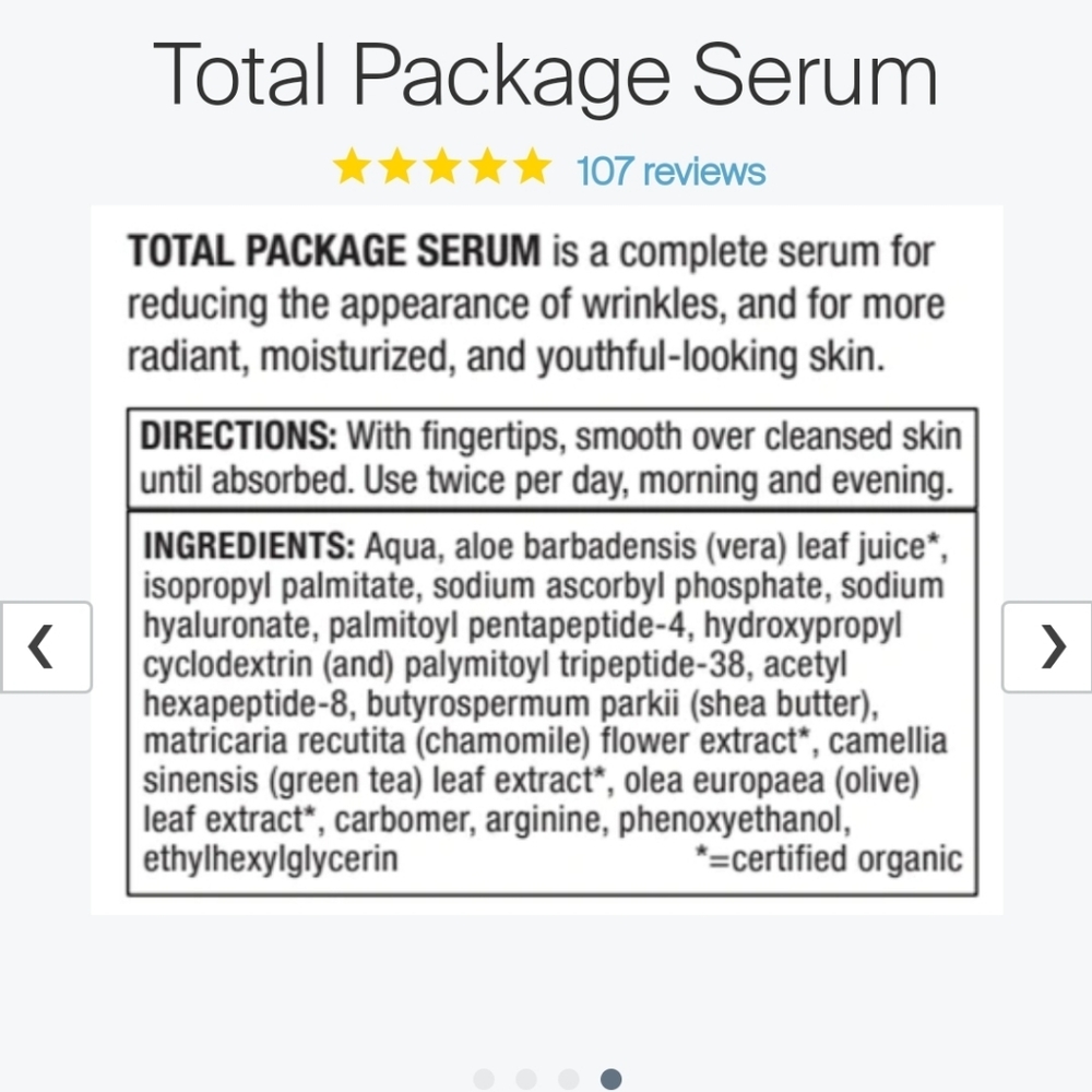 Del mar total package serum